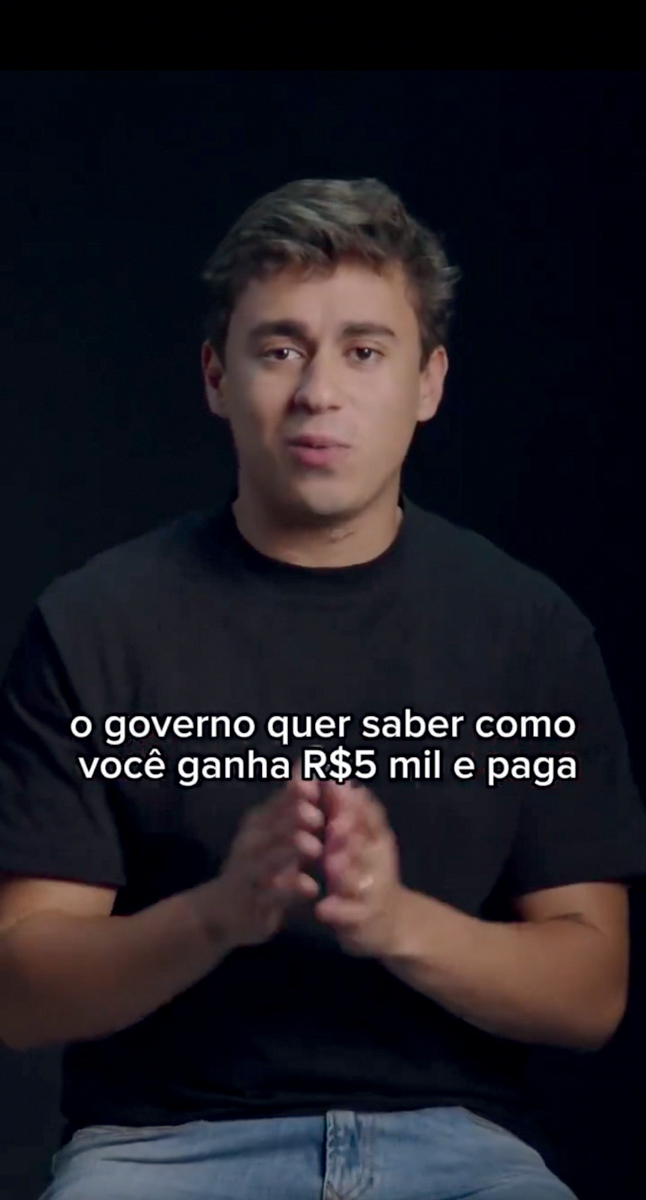 IMG_6718.jpg INCENDIÁRIO - O deputado Nikolas Ferreira: vídeo criticando medidas foi visto mais de 270 milhões de vezes