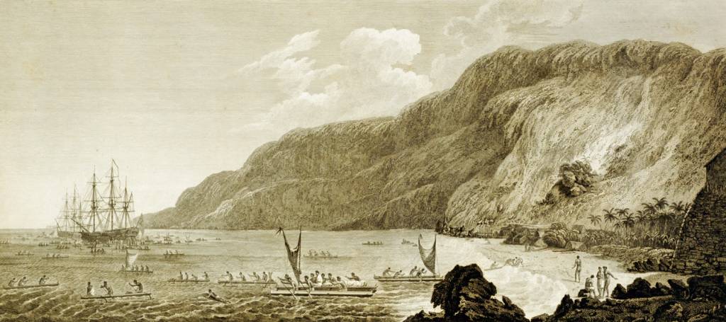 MP1E9F_fotoarena.jpg EXPLORADOR - Chegada de Cook ao Havaí, em 1778: encontro com autóctones