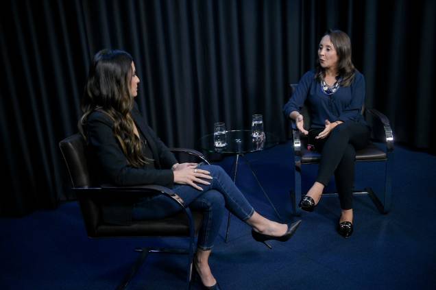 Marcela Rahal e Renata Abreu, durante entrevista para o programa Amarelas On Air Marcela Rahal e Renata Abreu, durante entrevista para o programa Amarelas On Air
