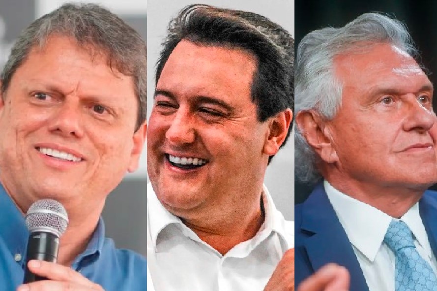 Tarcísio, Caiado e Ratinho Jr.: governadores de centro-direita que podem enfrentar Lula em 2026