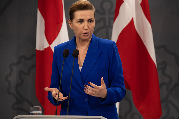 A primeira-ministra da Dinamarca, Mette Frederiksen. 10/01/2025