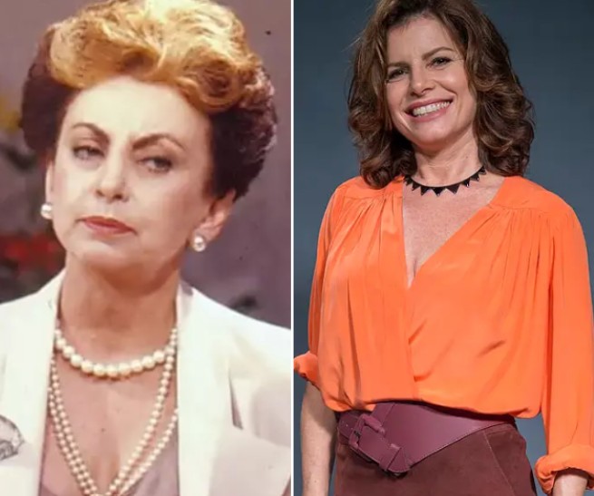 Beatriz Segall como Odete Roitman e Debora Bloch que viverá personagem no remake de 'Vale Tudo'