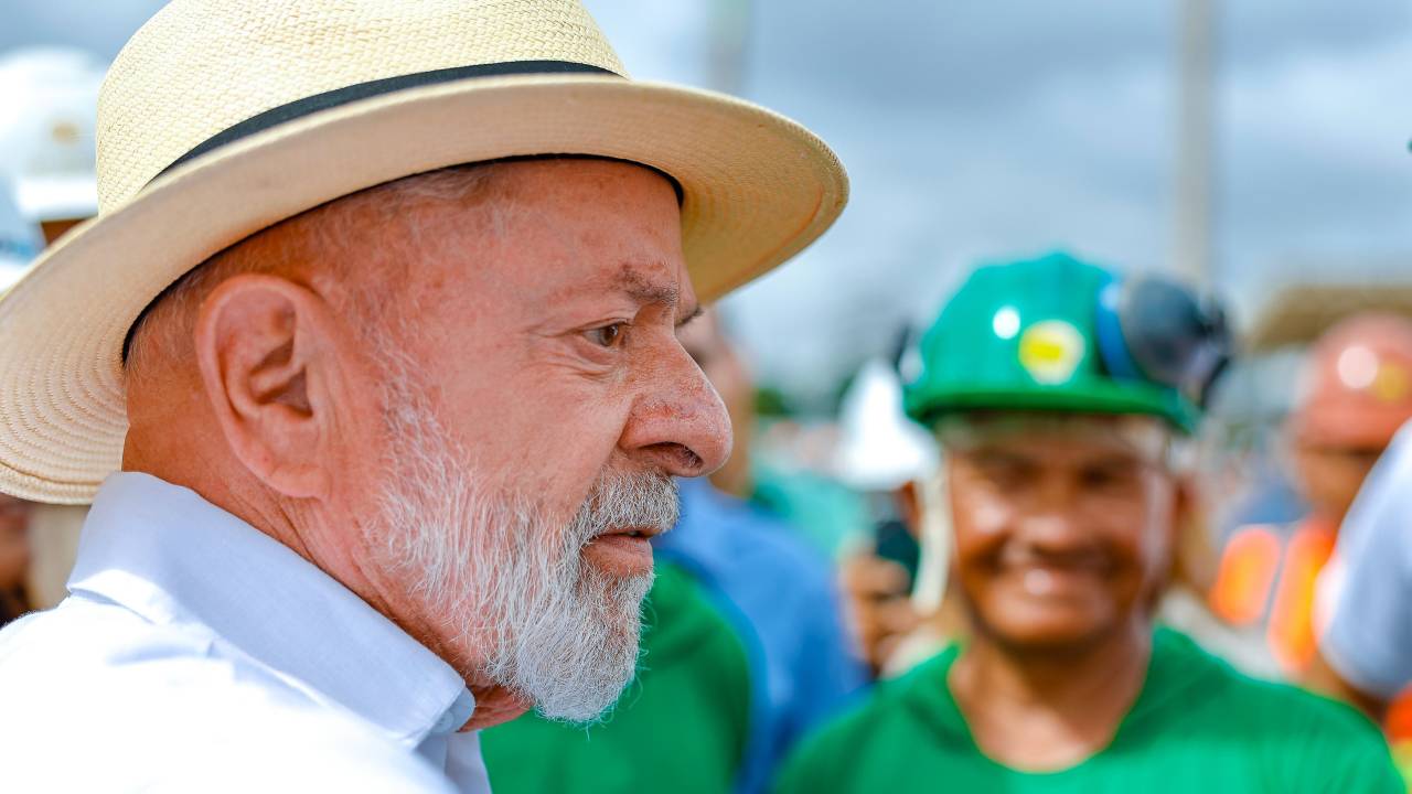 Presidente da República, Luiz Inácio Lula da Silva, durante visita às obras do Parque da Cidade, espaço que sediará a programação da COP30. Parque da Cidade, Belém-PA