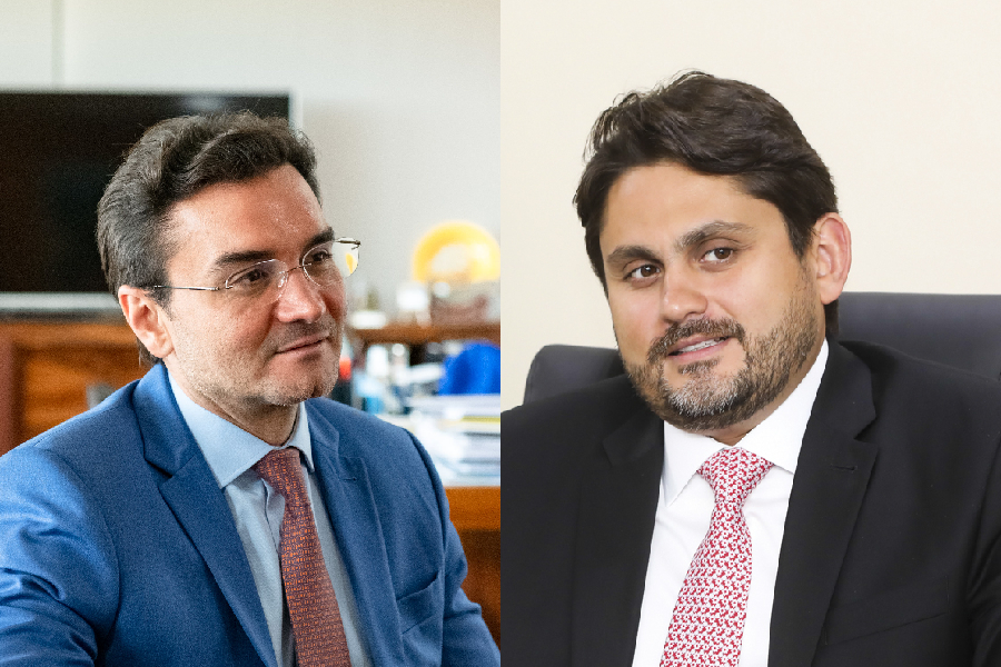 Celso Sabino, ministro do Turismo, e Juscelino Filho, ministro das Comunicações