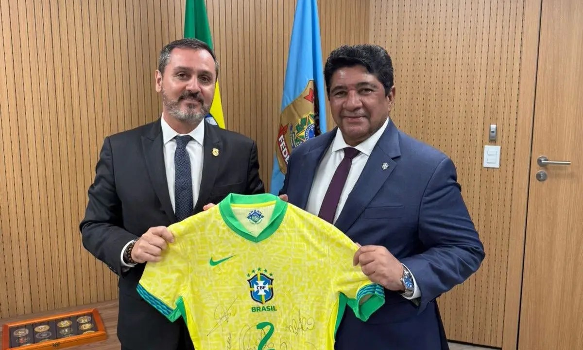 Andrei Rodrigues e Ednaldo Rodrigues em reunião em Brasília na última terça-feira