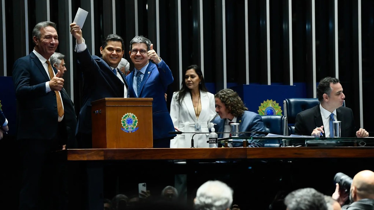 Senador Davi Alcolumbre (União Brasil-AP) em votação