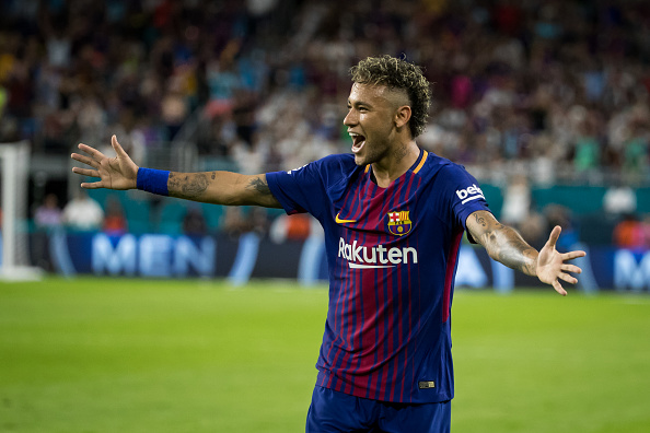 Neymar Jr. jogando pelo Barcelona