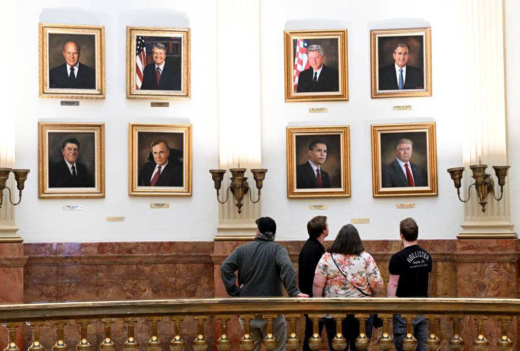 Portrait of President Donald Trump at the Colorado State Capitol Portrait of President Donald Trump at the Colorado State Capitol