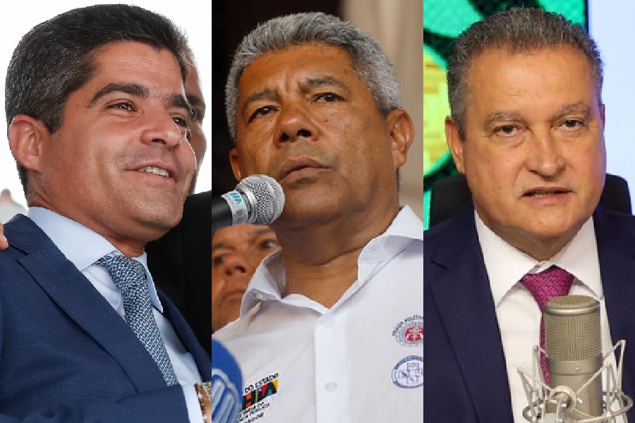 ACM Neto lidera contra Jerônimo e Rui Costa ao governo da Bahia