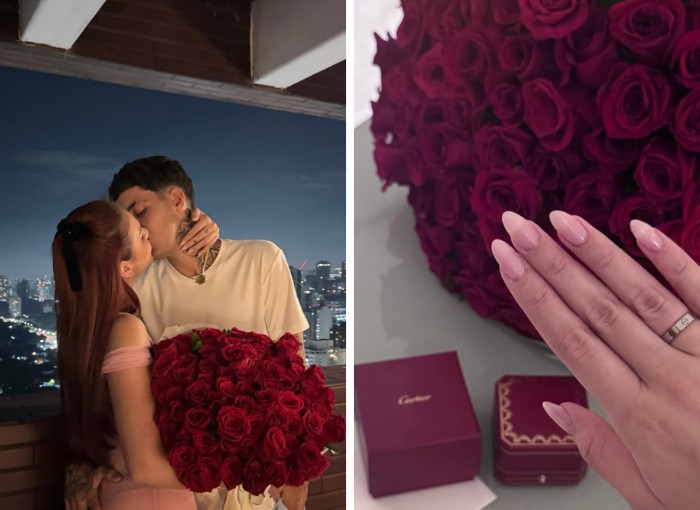 A influenciadora bilionária que ganhou aliança de namoro de 15 mil reais