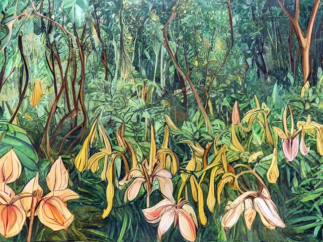 Plantas imaginadas por Beiguelman e criadas com IA: exposição fica na Fiesp até 20 de abril