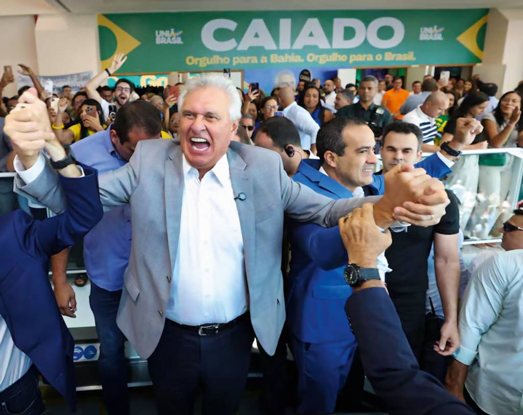 2D–(1)-HCQAPAT2D5C2LHKDRKDW3I7ANA-.jpg PRETENSÃO - Caiado: mesmo sem apoio total do seu partido, o governador lançou-se à Presidência