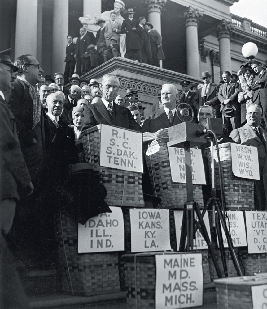 Alamy CRISE - Hoover em 1930: anúncio de tarifas com efeitos desastrosos