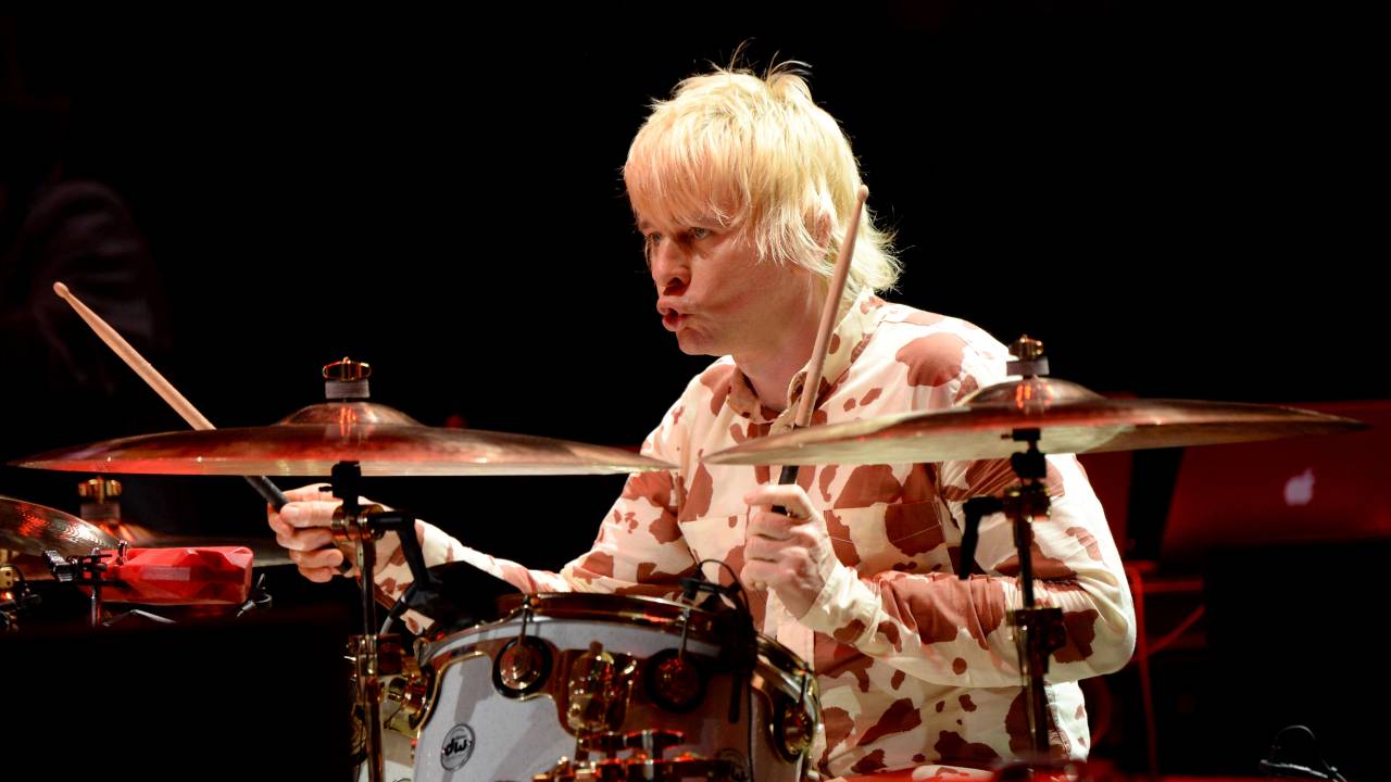 INDIO, CA - OCTOBER 16: Musician Zak Starkey of The Who performs onstage during Desert Trip at The Empire Polo Club on October 16, 2016 in Indio, California. (Photo by Kevin Mazur/Getty Images for Desert Trip)