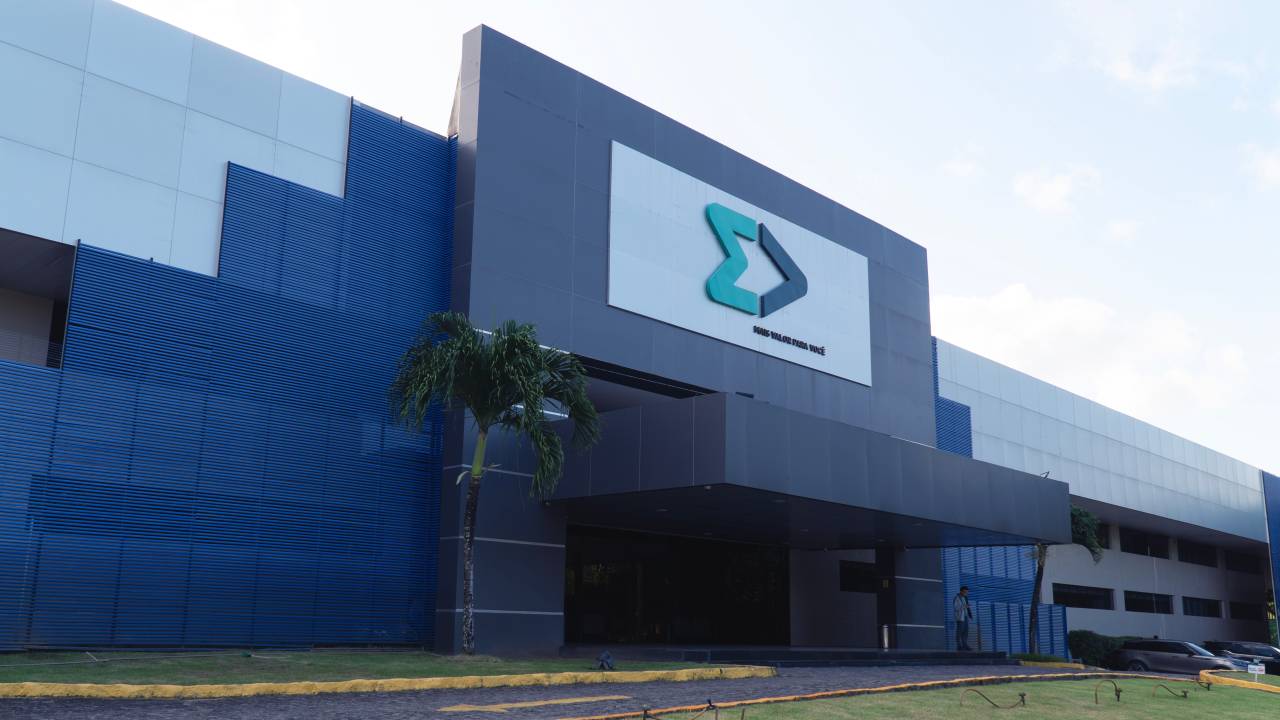 Fachada da sede da MV