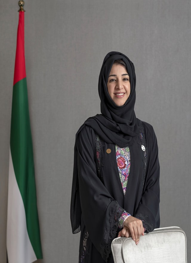 Reem Al Hashimy A ministra de Estado para Cooperação Internacional dos Emirados Árabes Unidos, Reem Al Hashimy
