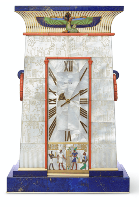 Relógio Egípcio, Cartier, Paris, 1927, adquirido por Florence Meyer, Sra. George Blumenthal, Coleção Cartier