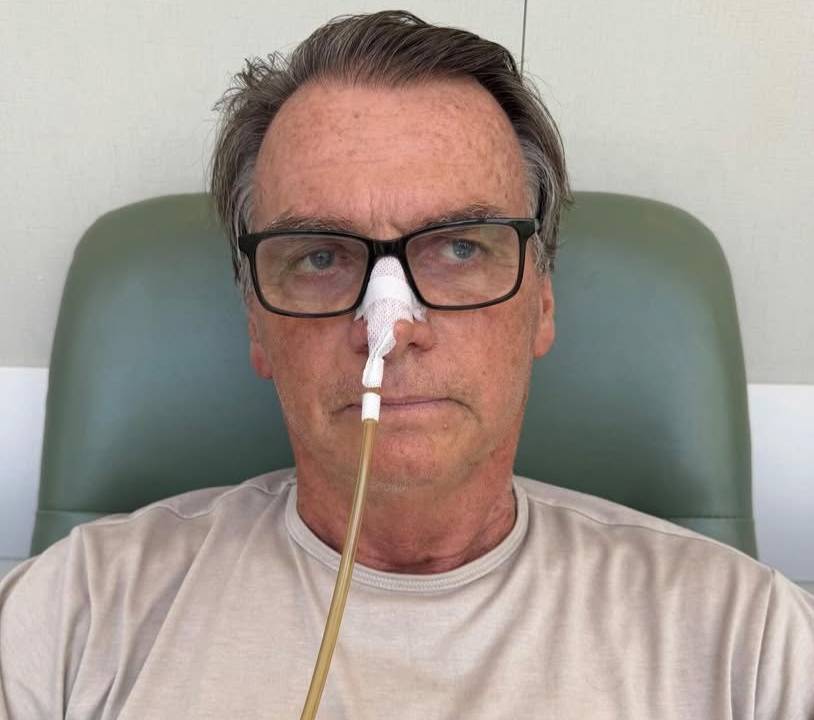 O ex-presidente Jair Bolsonaro, em foto publicada no sábado, 26