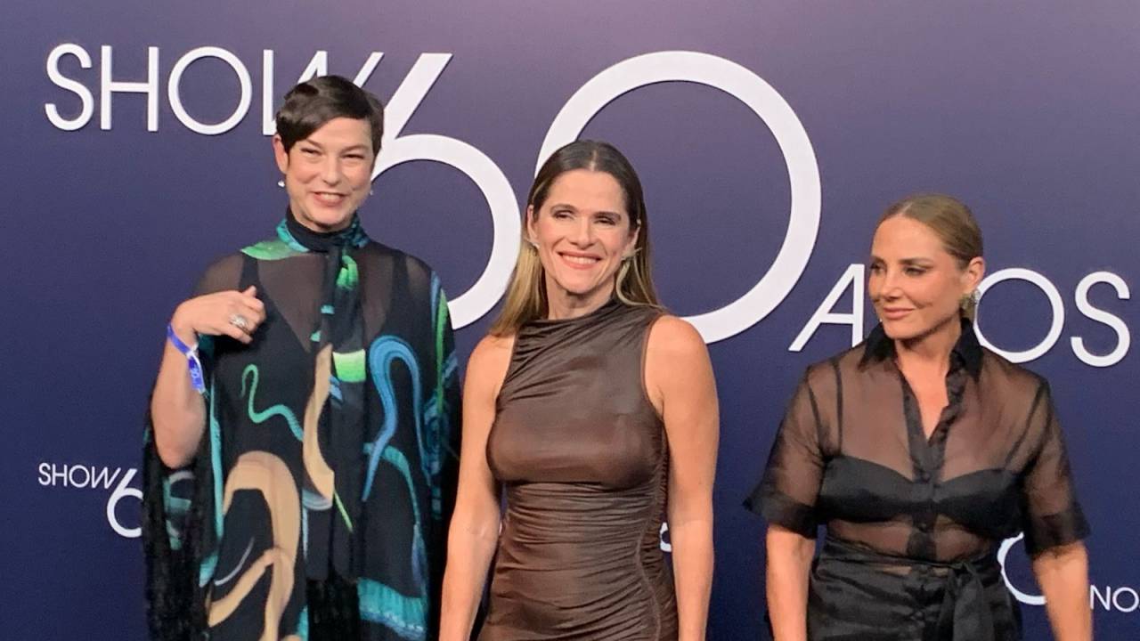 Maria Paula, Ingrid Guimarães e Heloísa Perissé na festa da Globo
