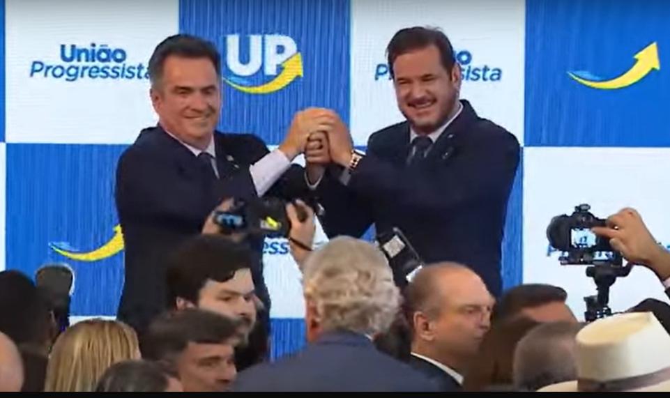 Ciro Nogueira e Antonio Rueda, presidentes da federação União Progressista