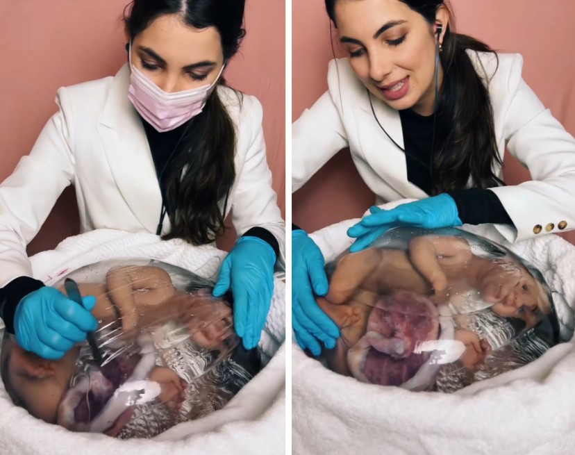 Influenciadora viraliza ao fazer 'parto' de bebê reborn