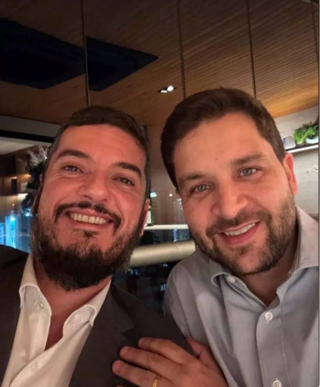 O presidente da Alerj, Rodrigo Bacellar, e o vice-governador do Rio, Thiago Pampolha