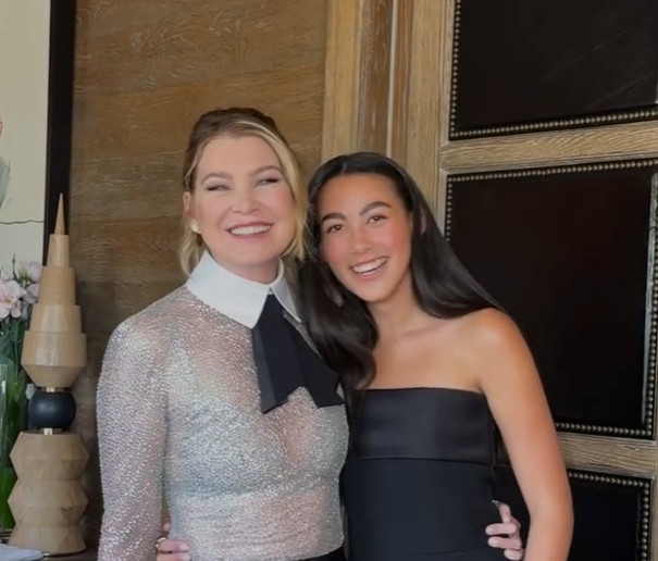 Ellen Pompeo com a filha Stella
