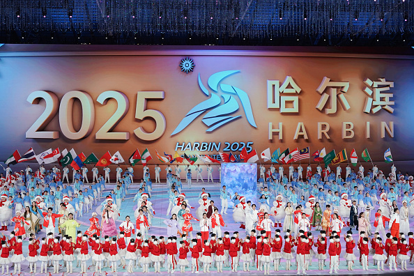 Cerimônia de encerramento dos Jogos Asiáticos de Inverno em Harbin, na China. 14/02/2025