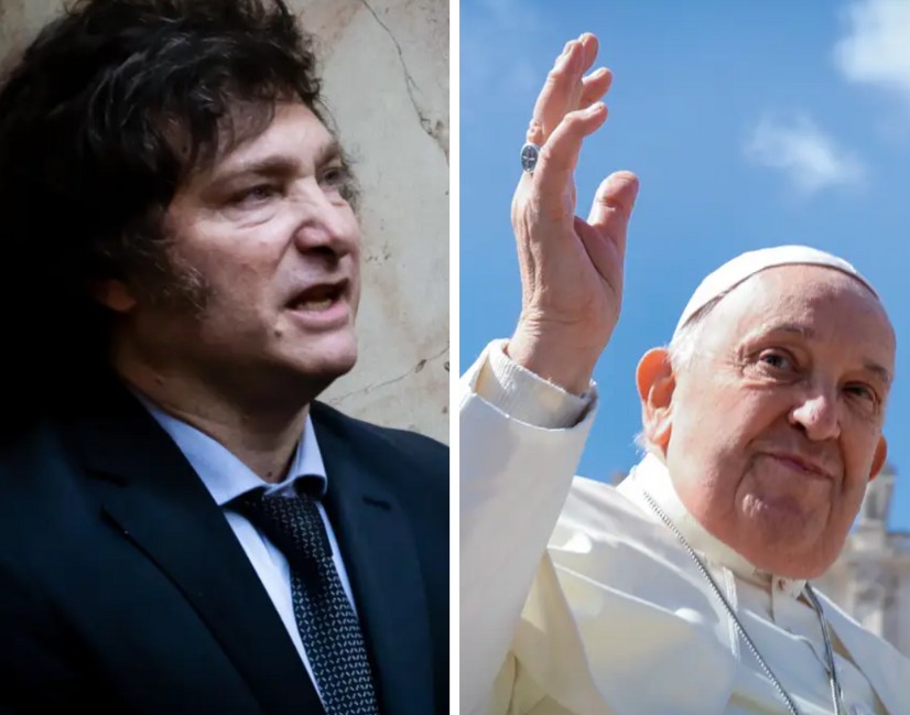 Javier Milei e papa Francisco