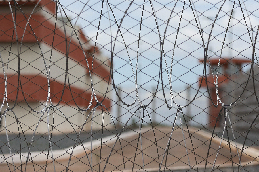 Vista da Penitenciária federal de segurança máxima de Brasília.