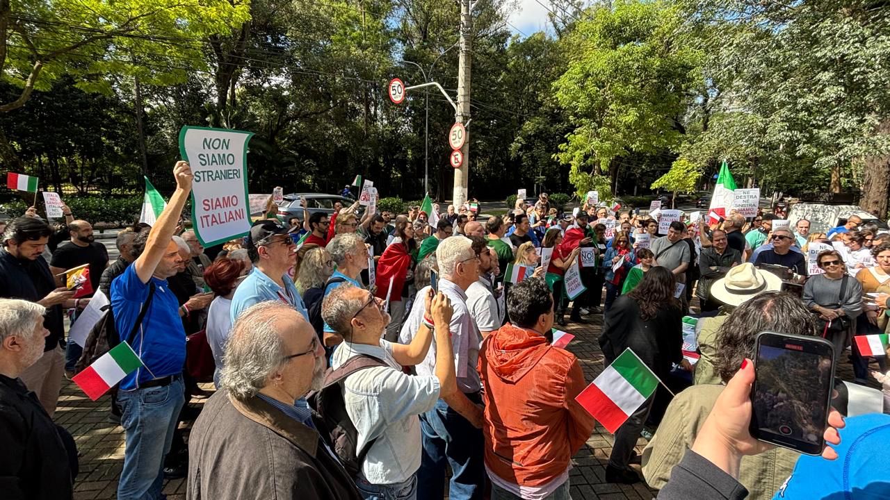 Descendentes de italianos se reuniram neste sábado, em SP