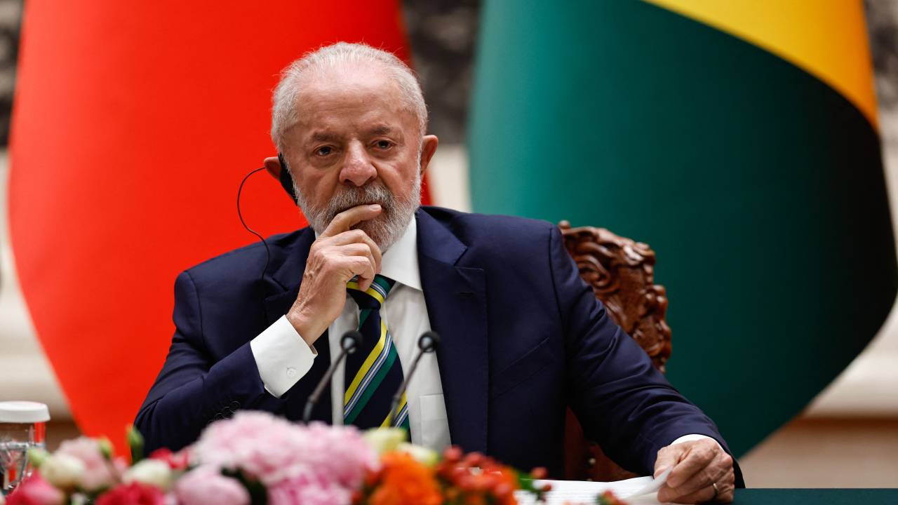 O presidente Luiz Inácio Lula da Silva em visita à China. 13/05/2025