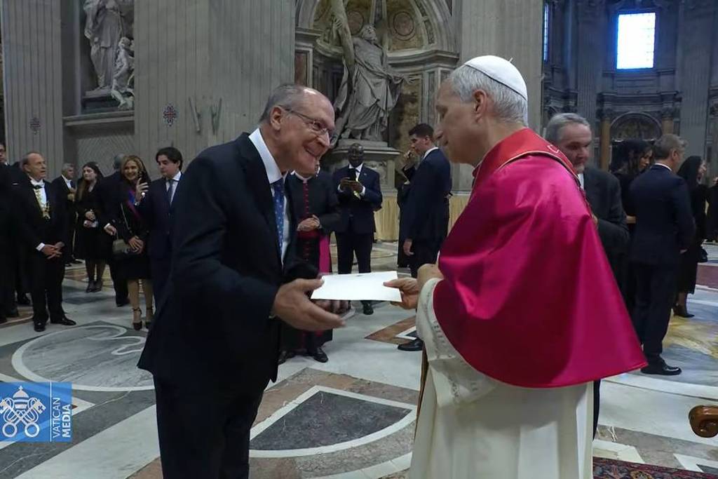 Geraldo Alckmin e o papa Leão XIV