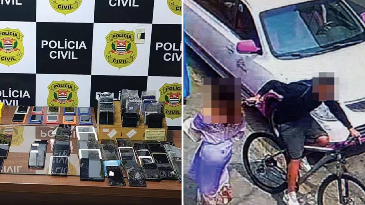 EPIDEMIA - Aparelhos apreendidos pela polícia e assaltante em ação, cena cada vez mais comum: média de dois celulares roubados ou furtados por minuto no país