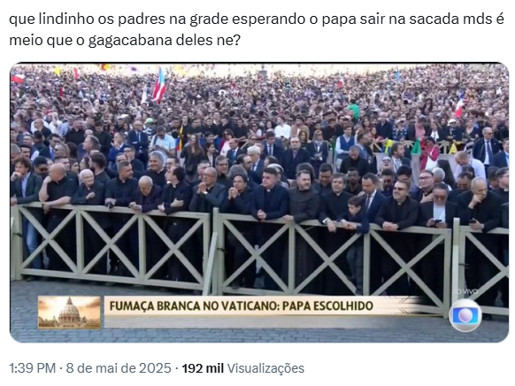 Meme sobre anúncio do papa Meme sobre anúncio do papa