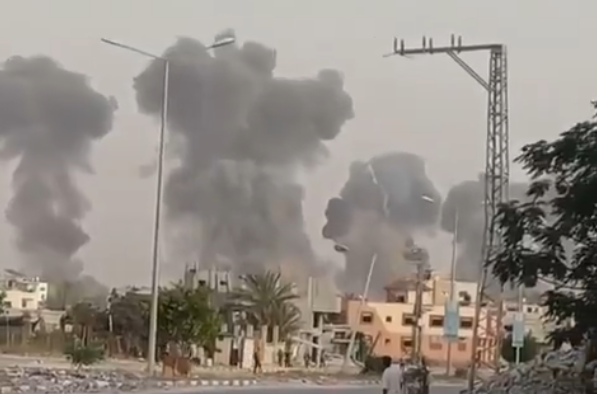 Ataques israelenses a hospital em Khan Younis, na Faixa de Gaza. 13/05/2025