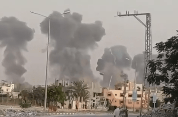 Ataques israelenses a hospital em Khan Younis, na Faixa de Gaza. 13/05/2025