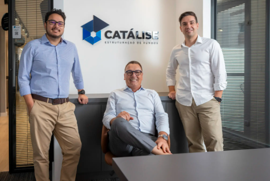 Marcelo Aoki, André Fauth e Bruno Lage, sócios da Catálise