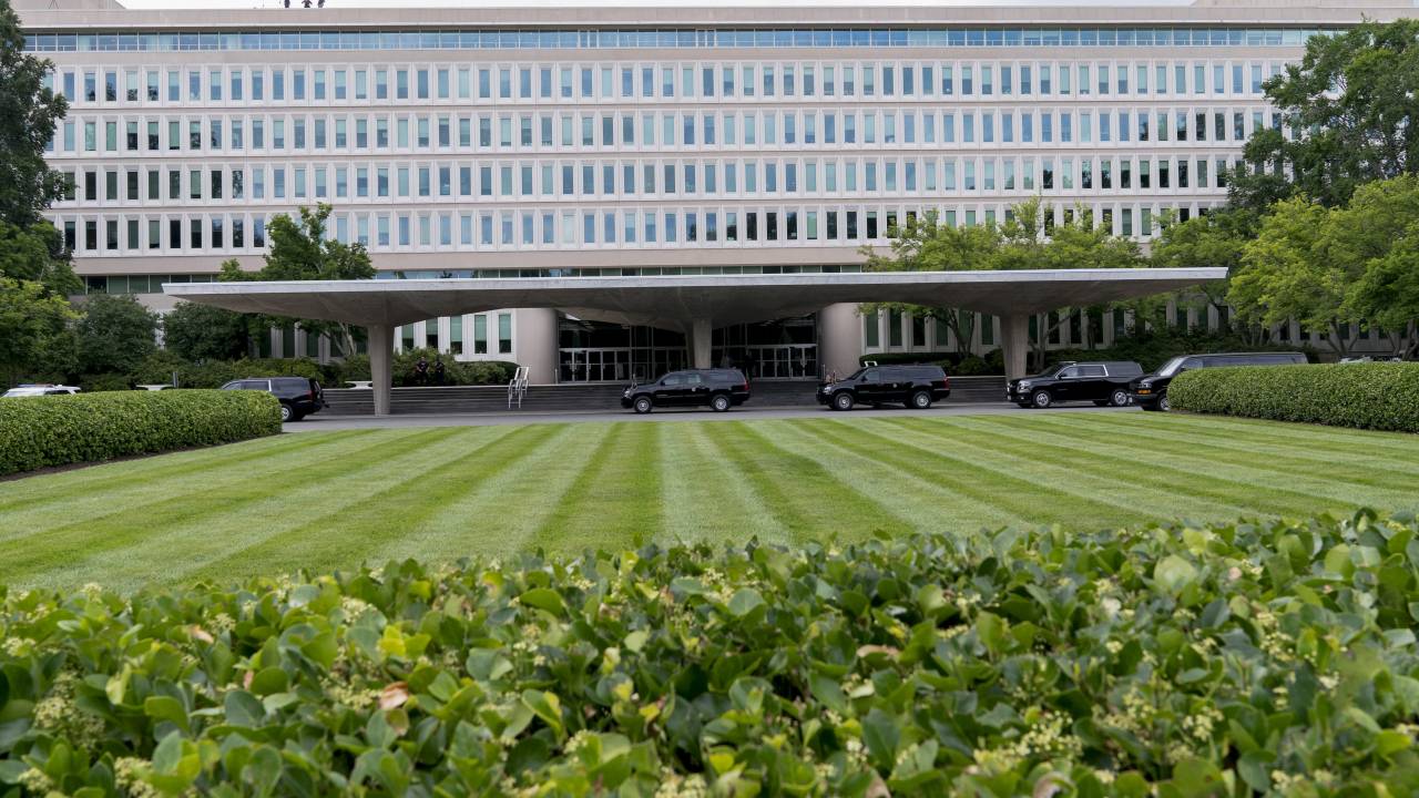 Sede da Agência Central de Inteligência (CIA) em Langley, na Virgínia, nos Estados Unidos.