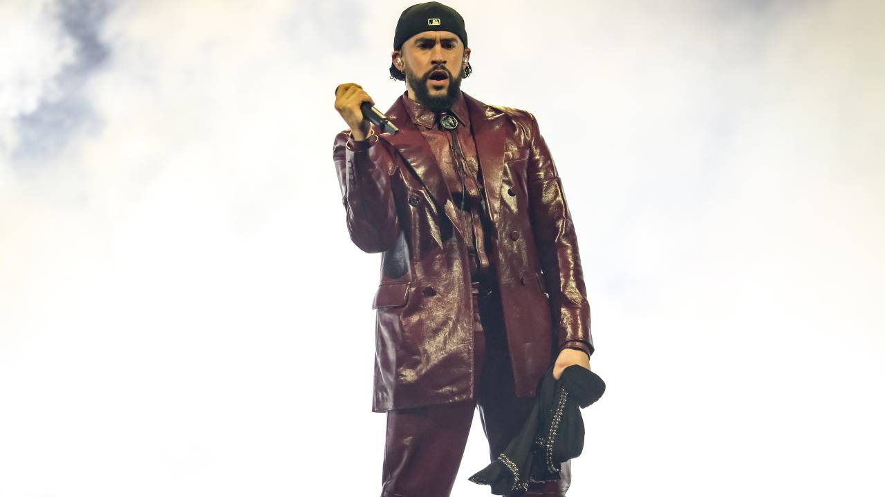 MIAMI, FL - MAY 24: Bad Bunny performs during his Most Wanted Tour at Kaseya Center on May 24, 2024 in Miami, Florida. (Photo by Alexander Tamargo/WireImage)
