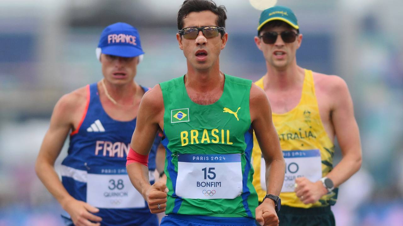 Caio Bonfim, medalhista de prata do Time Brasil, nas Olimpíadas de Paris. 07/08/2024