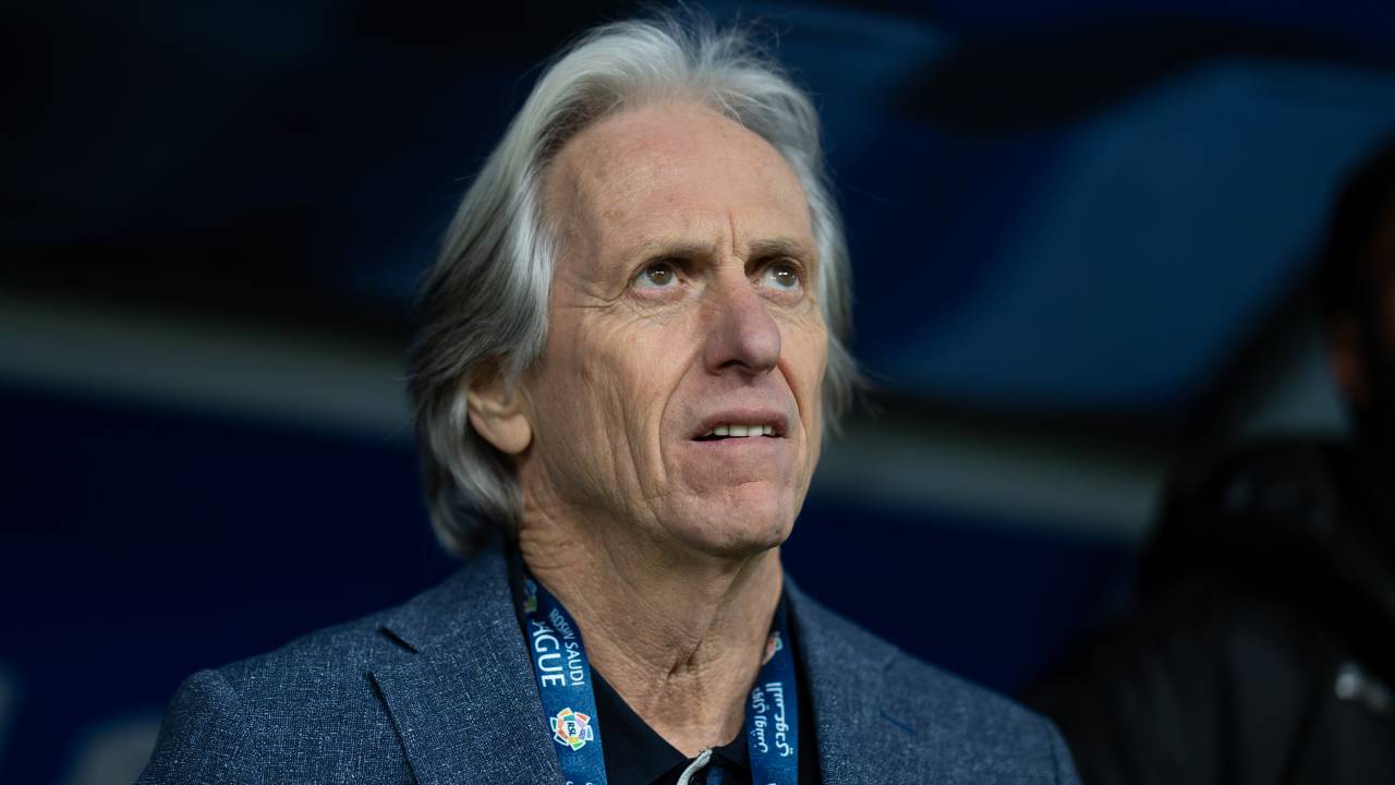 O técnico Jorge Jesus