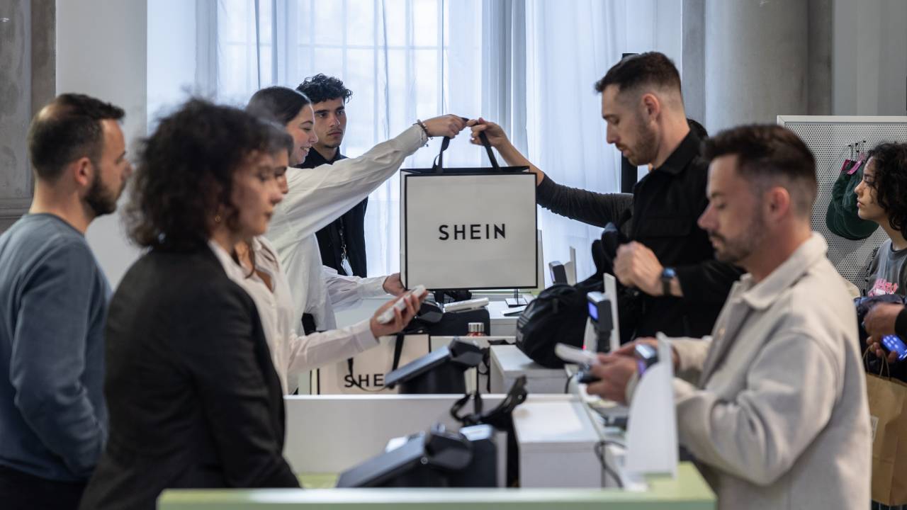 Loja pop-up da Shein na Europa