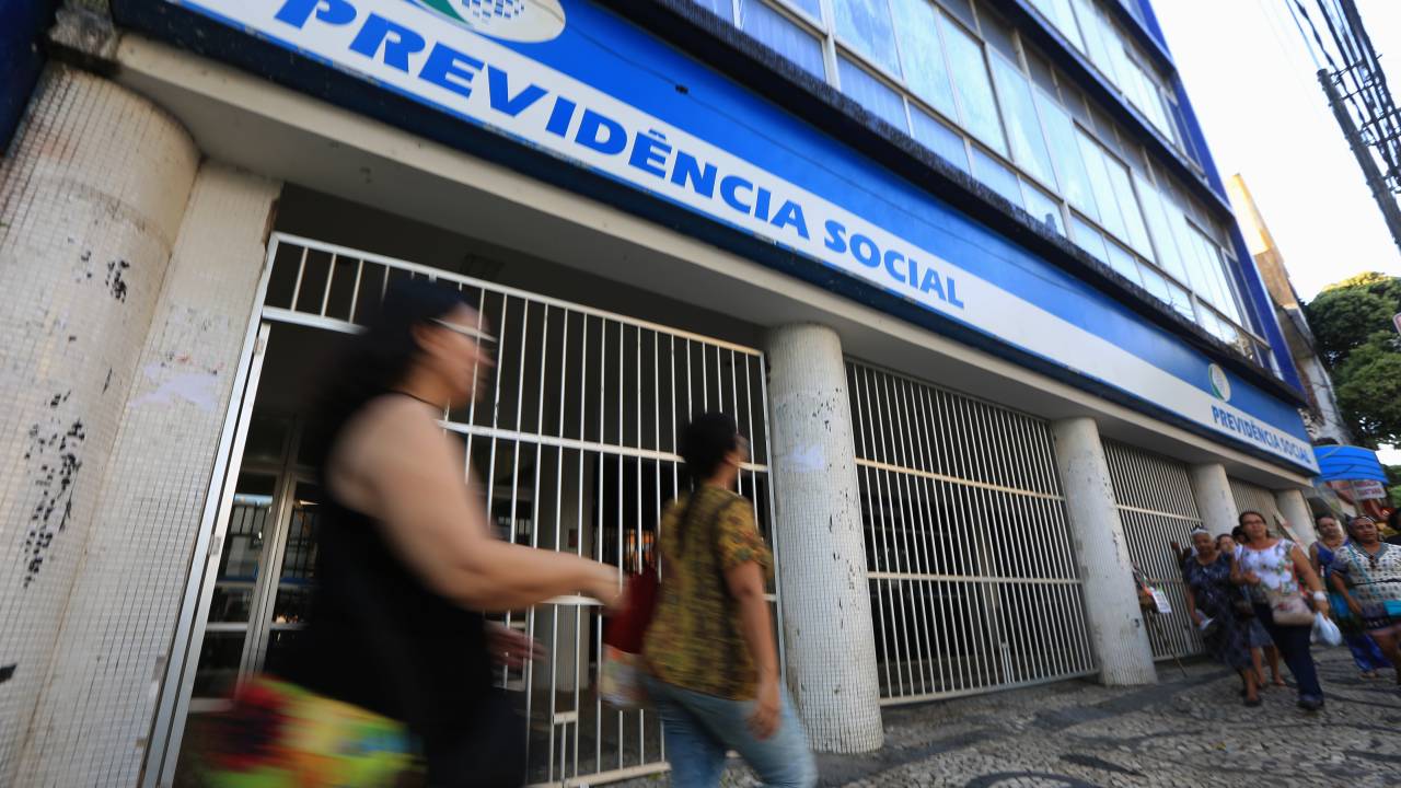 Salvador, Brazil - September28, 2015: facade of a branch of the INSS the city of Salvador (BA).