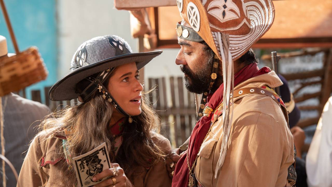 Cena da novela Guerreiros do Sol, da TV Globo