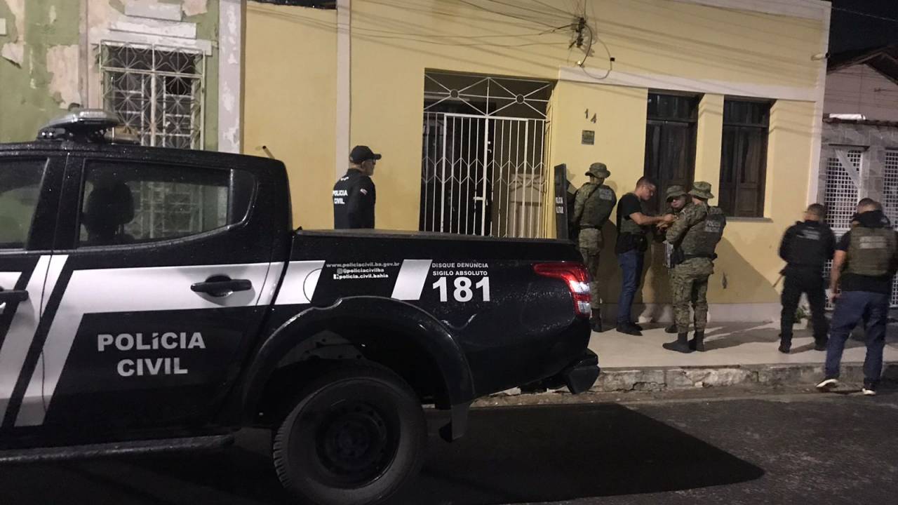 Ação da Polícia Civil nesta terça já prendeu nove criminosos envolvidos com tráfico de drogas interestadual