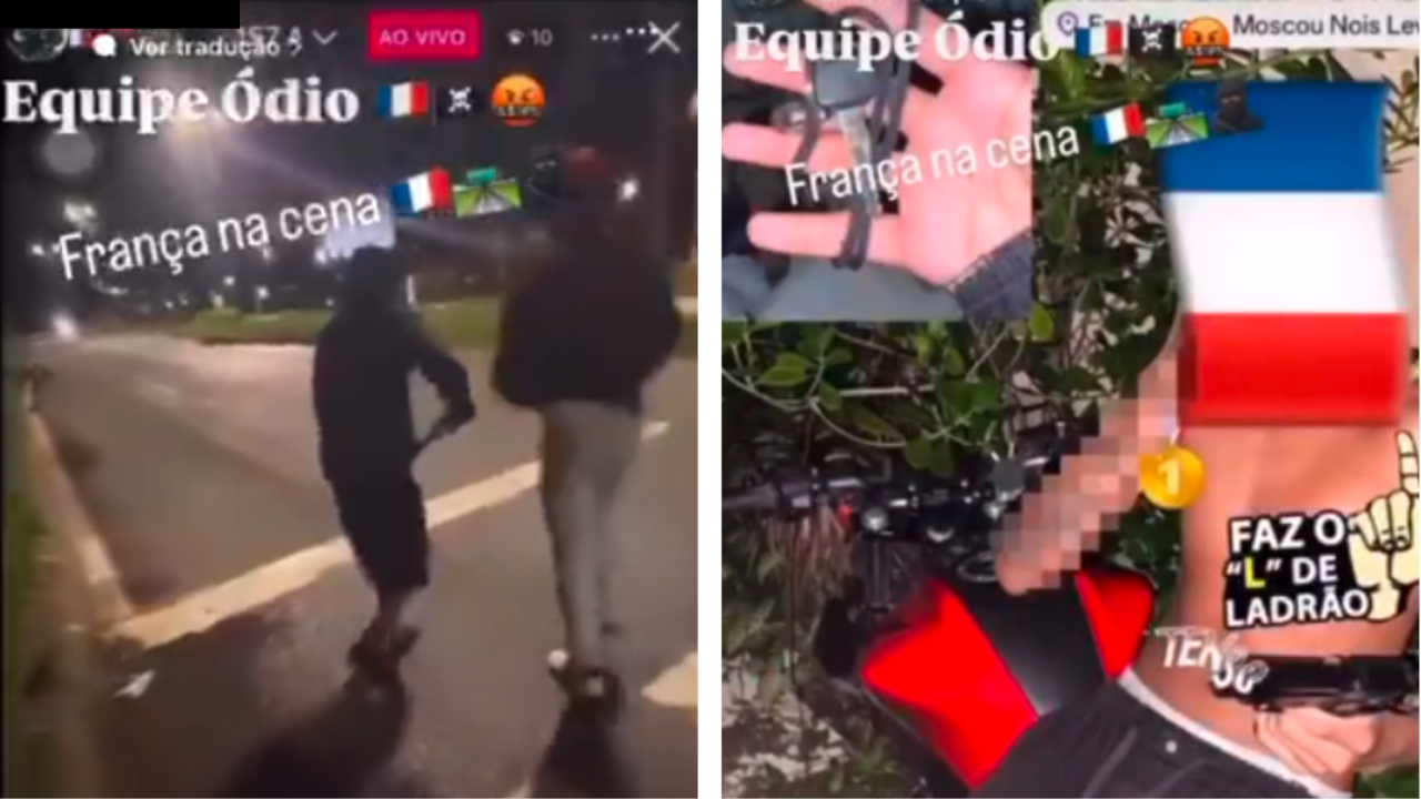 Roubo é transmitido ao vivo no Instagram