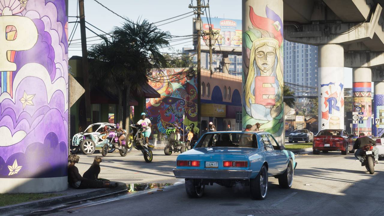 Vice City, que emula Miami, em GTA VI: uma das cidades percorridas por Jason e Lucia
