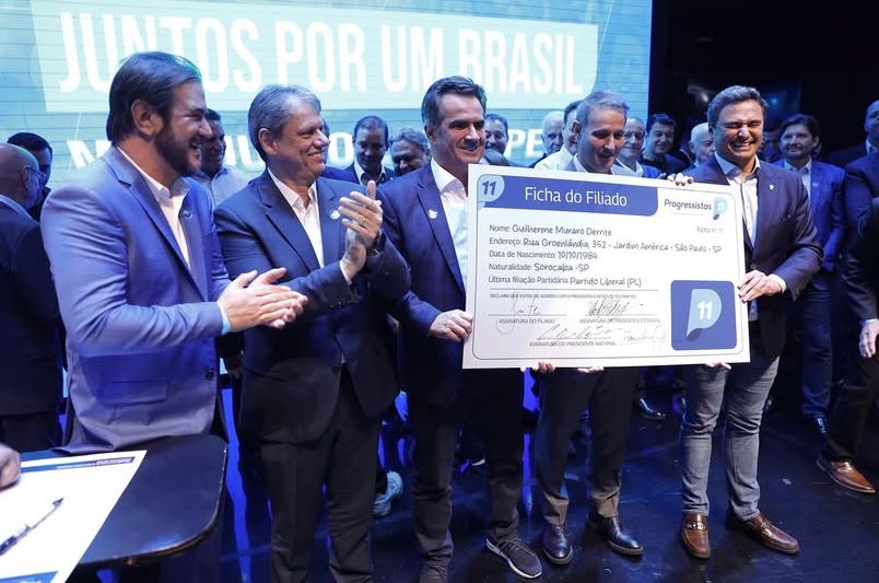 Secretário de Segurança Pública de São Paulo, Guilherme Derrite é filiado ao PP, em São Paulo