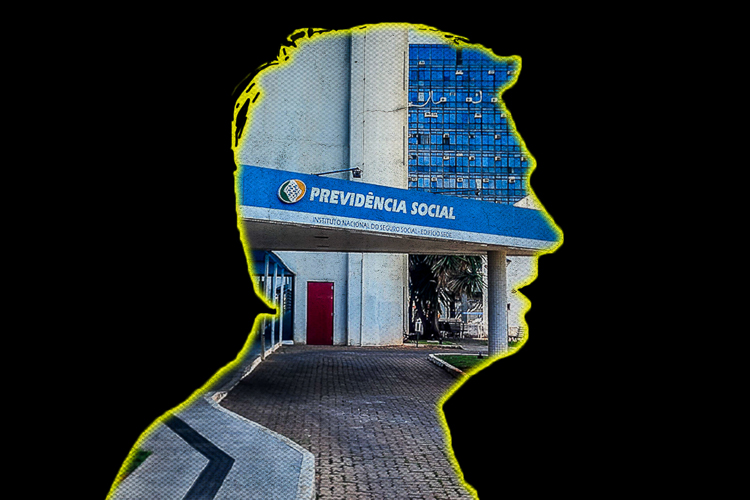 PT usa imagem com silhueta de Bolsonaro para atribuir escândalo no INSS ao rival de Lula